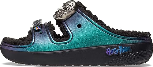 Crocs Unisex-Adult Classic Harry Potter Cozzzy Sandals, Fuzzy Platform Sandals