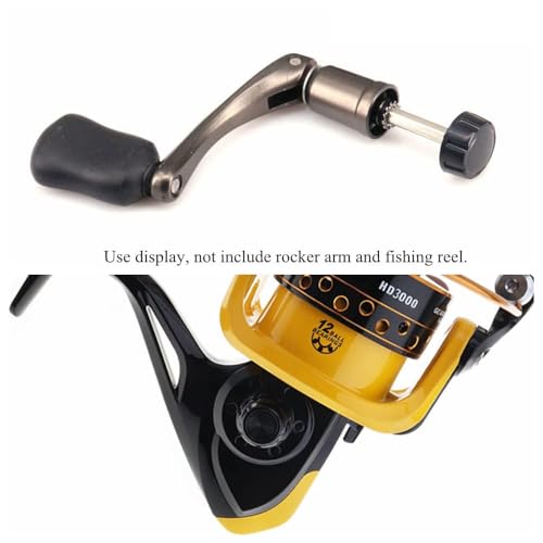 Conskyee Universal Fishing Reel Handle Screw Caps, Fishing Reel Replacement Parts For Spinning Reel Knob Crank Power Foldable Handle Grip thumb #4