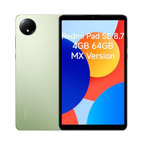 Xiaomi Redmi Pad SE 4GB RAM 64GB ROM 8.7' FHD+ 90Hz Display 6nm Snapdragon 680 8MP Camera 8000mAh Battery Quad Speakers Green