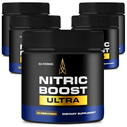 Nitric Boost Ultra Purple Powder, Nitric Boost Ultra for Men Official Formula to Support Energy Levels - Maximum Strength, Nitric Booster Ultra BCAA, NitricBoost Ultra Powder Support Reviews (5 Pack)