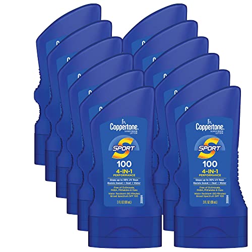 Image of Coppertone SPORT Sunscreen Lotion Broad Spectrum SPF 100 (3 Fluid Ounce) (Packaging may vary) (Pack of 12)