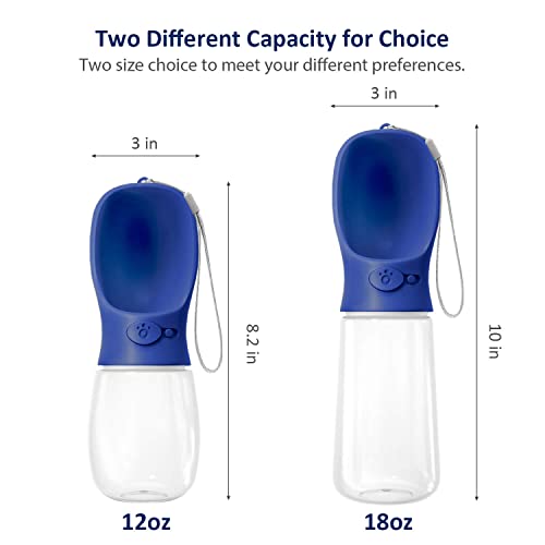 WePet Portable Dog Water Bottle, 19 OZ, Leak Proof Puppy Water Dispenser with Drinking Feeder for Pets Outdoor Walking… - Image 2