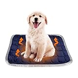 Selbstheizende Decke für Katzen & Hunde, Haustiere Wärmematte, Waschbare Welpen Thermodecke, Selbstwärmende Winter Wärme Hundematte, Hund rutschfest Wärmedecke Geräuschlos, Größe M 65x45cm