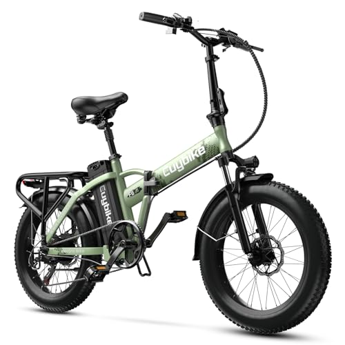 Foldable Electric Bike for Adults, 48V 20Ah Removable Lithium Battery up to 80Miles, 20" Fat Tire 1000W Peak Motor Dirt Ebike Adult Electric Bicycle for Commute Beach Mountain E Bike image 6