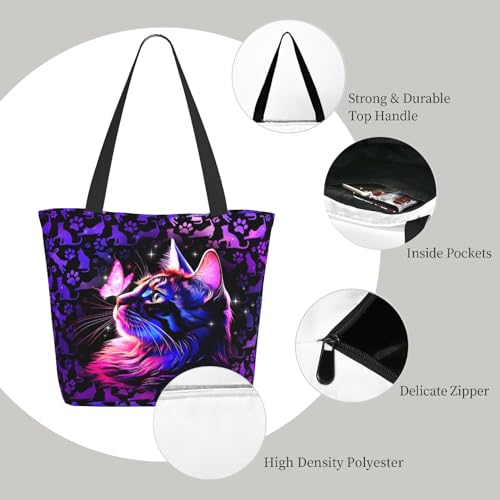 Bolsa tote para mujeres con versículo bíblico, bolsa de hombro para iglesia, regalo inspirador con cremallera miniatura 5