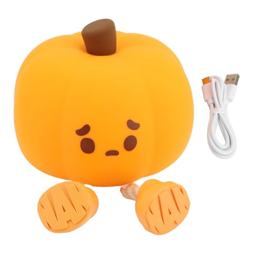 Lámpara de noche silicona calabaza FTVOGUE táctil