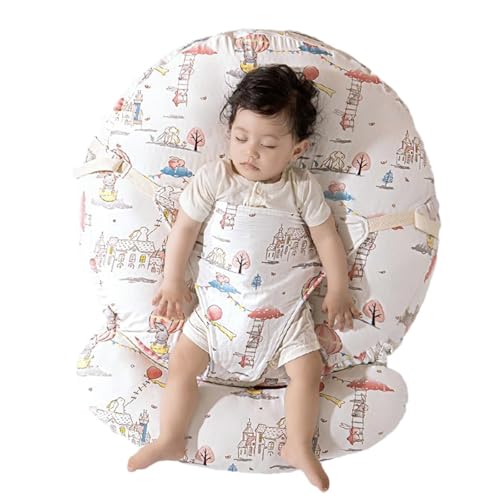 Gliswaieuznd Baby Lounger,Newborn Lounger Pillow for Boys Girls,Bassinet Wedge Baby Reflux Newborn Bed 0-24 Months,Removable Cover for Infant Nursing...
