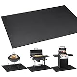 Kopinma Under Grill Fireproof Mat for Outdoor Charcoal, Flat Top, Gas Grills, Oil-Proof and Water-Proof BBQ Fire Pit Mat Protects Deck, 120x100cm - Image 5