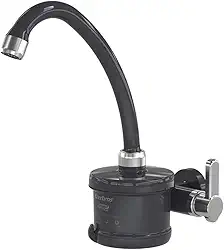 Enerbras Torneira Elétrica Plus de Parede 4 Temperaturas 4800W 127V Preta e Cromada