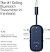 Twelve South AirFly Pro 2 Bluetooth 5.0 Transmitter/Receiver for TV to 2 Wireless Headphones – Wireless Adapter for AirPods, Car, Gym, Home, Use with Any 3.5 mm Audio Jack, Blue