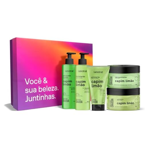 Kit Experiência Banho Dia A Dia C/ 5 Itens Capim Limão Labotrat