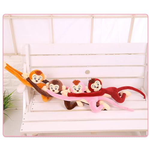 Fogukier 65cm Plüschtier AFFE Süßer Langarmiger AFFE Hängende Stofftier, Kindersicheres Kuscheltier Äffchen, Hanging Monkey Plüsch Spielzeug Für Kinder Mädchen Und Junge-n