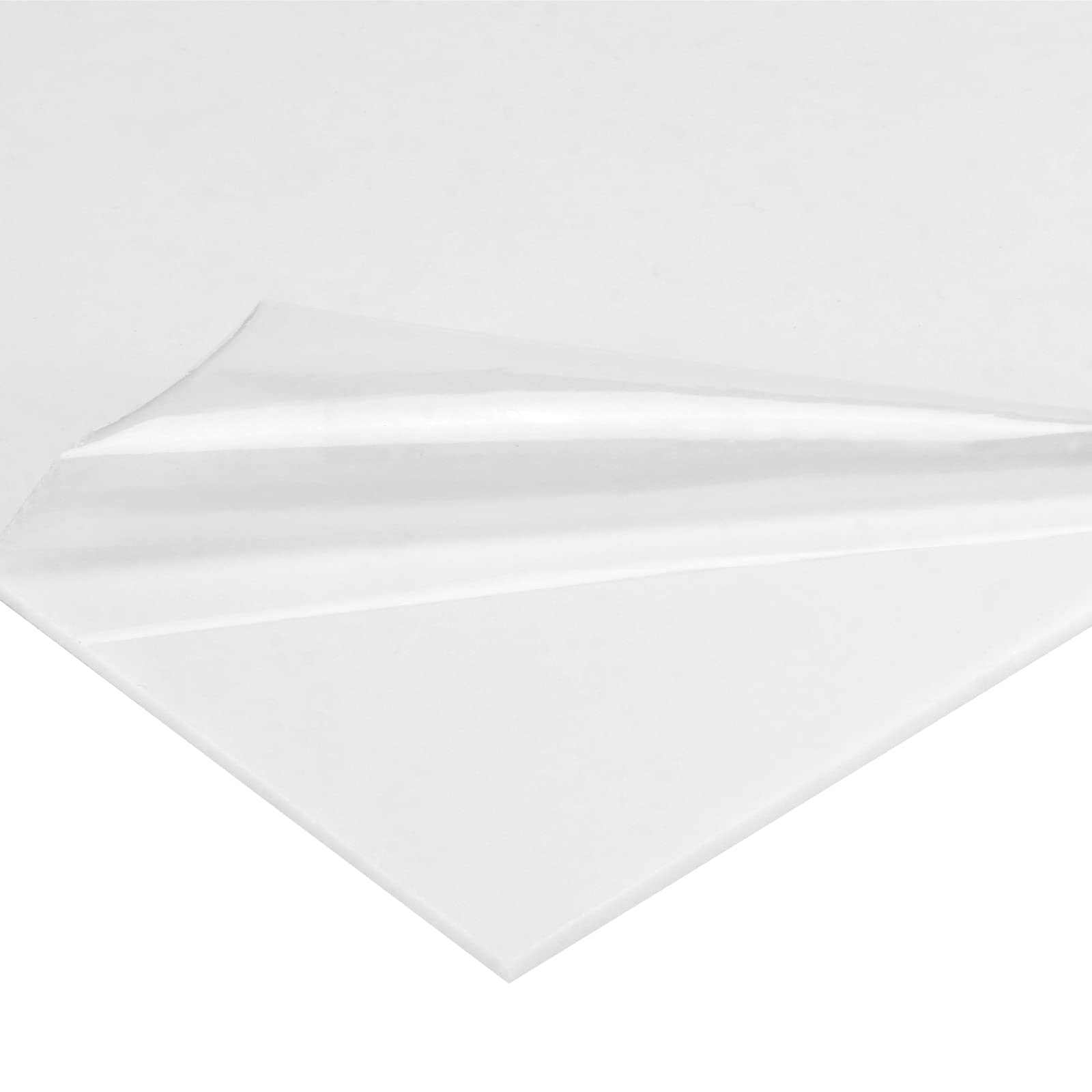 White Plastic Sheets - 6 Pack for Crafts & Displays -3