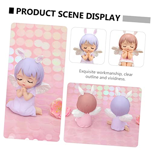Abaodam 2 Peças Decoração De Bolo Aninha Decoração Modelo De Resina Enfeite De Cupcake Casa De Bonec