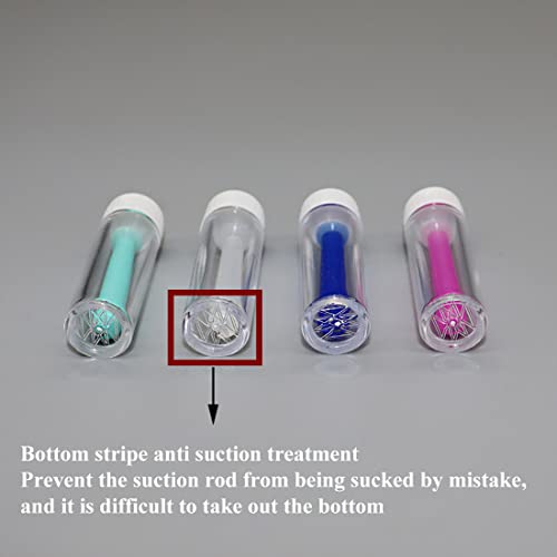 LIUJZZJ 4 Pièces Dissolvant de Lentilles de Contact en Silicone Inserteur de Lentilles de Contact Ventouse pour Lentilles de Contact avec Casier de Rangement - Image 6