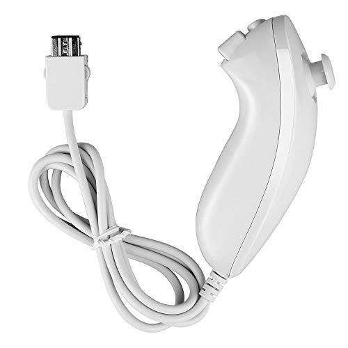Image of Lyyes Remote Controller for Wii, Wii Remote and Nunchuck Controllers with Silicon Case and Strap for Wii and Wii U (White)