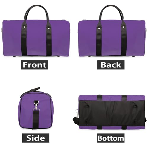 Dark Purple Travel Duffle Bag, Weekender Bags for Women Men, Carry on Overnight Bag Waterproof Gym Bags, Hospital Bag for Labor and Delivery2