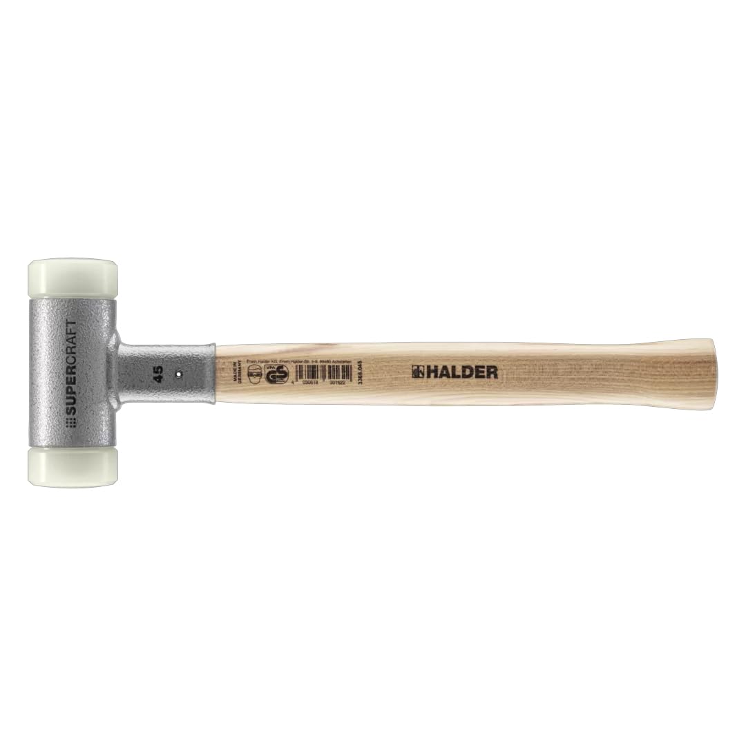 Halder 3366.045 Supercraft 30 oz Dead Blow Hammer, Hickory Handle