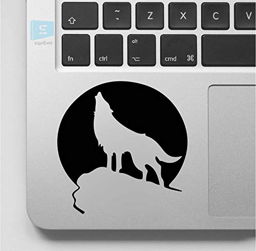 SIGN EVER Howling Wolf Laptop Stickers for 15.6 14 13 Inch and All Models Decal Vinyl L x H 7.50 cm x 7.50 cm Pack of 2 (B083F3G9ND) Amazon Price History, Amazon Price Tracker
