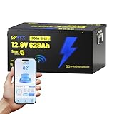 Wattcycle 12V 628Ah LiFePO4 Lithium Battery with Bluetooth, Built in 300A BMS, EVE A+ Cells, Low Temp Protection, 15000+ Cycles, Metal Case, 8038Wh Energy, for RV, Solar System, Home, Off Grid, Backup