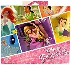 12 Days of Socks Girls Disney Princess Advent Calendar Casual Socks Large 3-10