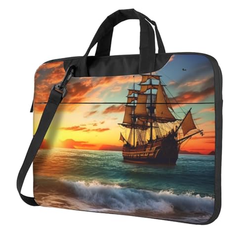 Bolso Tote para Laptop con diseño de barco pirata miniatura 1