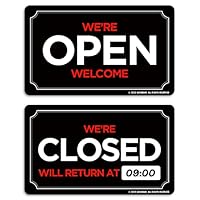 Amazon | Open Closed Sign (01. Red & Black)オープン
