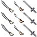 Yojoloin 9PCS Gonfiabile Pirata Bastone Spada Coltelli Cutlass Stick Palloncini, per Forniture per Feste Halloween Tema Bomboniere Decorazioni Costume Fancy Dress Photo Booth Puntelli Accessori
