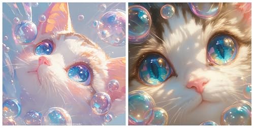 Broderie diamant chat 5D kit complet à offrir aux débutants