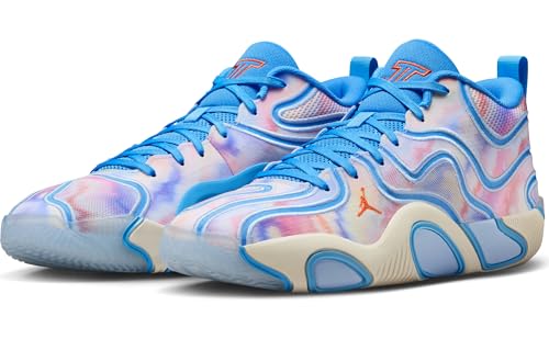 Tatum 3 "Tie Dye Basketball Shoes (University Blue/Pale Ivory/Royal Tint/Camellia)2