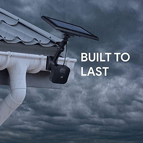 Wasserstein 2-In-1 Universal Gutter Mount Compatible With Wyze, Blink, Ring, Arlo, Eufy Camera - Mount Your Security Cam And Solar Panel - Solar Panel And Cam Not Included (Black) #TOP3