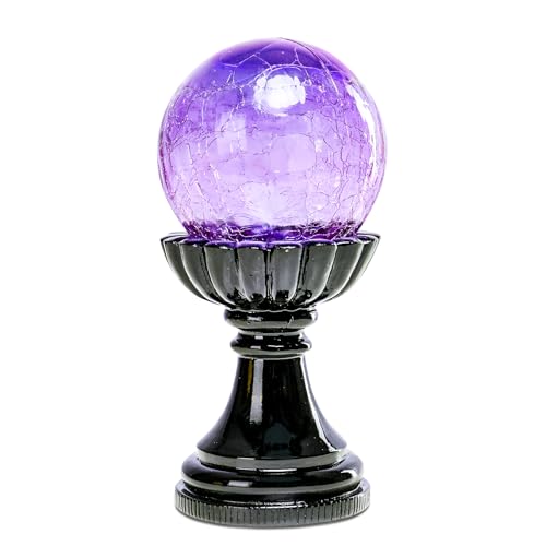 MUMTOP Halloween Purple Globe Light Magic Crystal Ball Figure Decoration