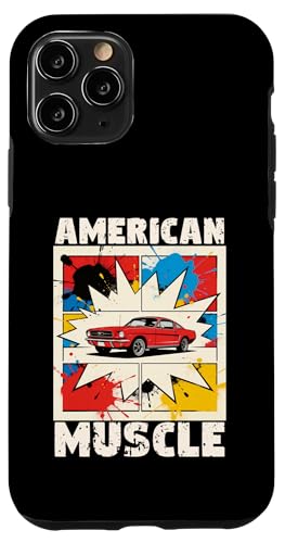 American Muscle Car Lovers Comic Style Auto Mechanic �X�}�z�P�[�X iPhone 11 Pro �p