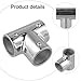 ArtHoval 316 Stainless Steel Three-Way Pipe Tee Connector for Plumbing Marine Industrial Use, Silver Pipe Joint for Branching Pipeline Systems(25MM)