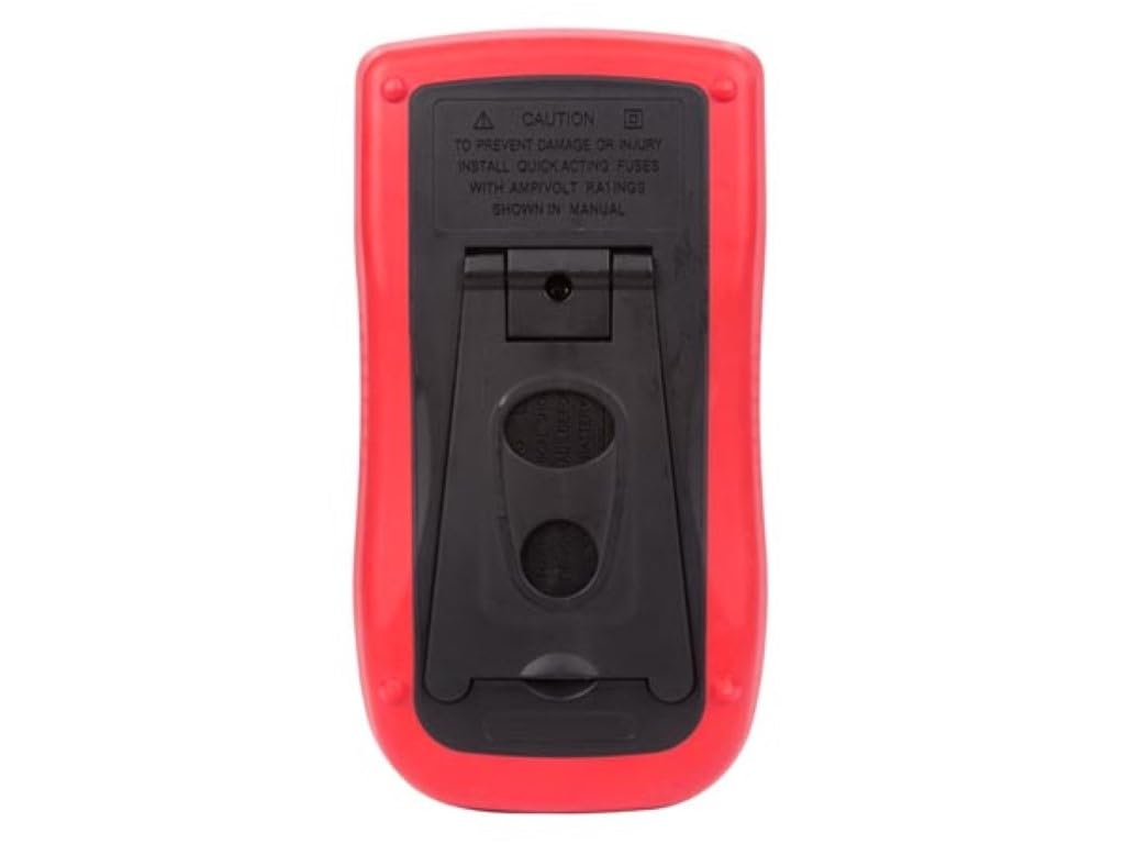 Velleman Multímetro digital, adecuado para medir la corriente de CA/CC, voltaje de CA/CC, resistencia, capacitancia, diodos, continuidad, frecuencia y temperatura, incluidos los cables de las pruebas