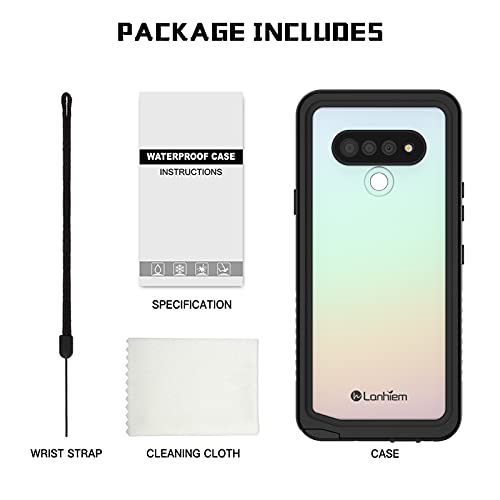 Lanhiem For Lg Stylo 6 Case, Ip68 Waterproof Dustproof Shockproof Case With Built-In Screen Protector, Full Body Underwater Protective Clear Cover For Lg Stylo 6, Black #TOP7