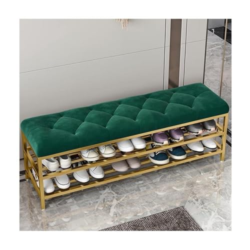 Banc de rangement à chaussures rembourré de luxe pour un accueil chaleureux