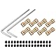 QUARKZMAN Wellenkupplung Verbinder mit Bohrung von 3mm-5mm Länge 20mm φ 9mm 8 Pcs Wellenkupplungen M3 Messingwellen Starre Kupplung für Auto Motorzubehör 3D-Drucker DIY-Roboter Kupferton