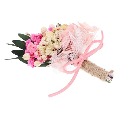 Corsage Novia Artificial con Flores Secas y Hortensia miniatura 1