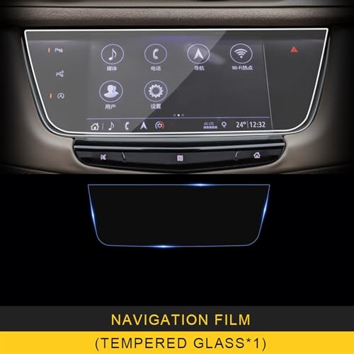 Verre de protection Cadillac XT5 anti-choc pour navigation GPS