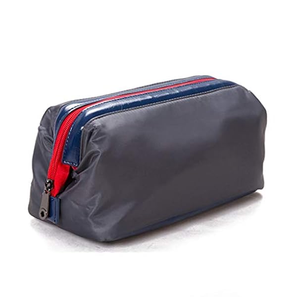 N/A Uomini Viaggi Cosmetici Trucco Organizzatore Donna Borsa Da Toilette Impermeabile Piccolo Lavaggio Rasatura Cerniera Sacchetto Toilette Bagno Beauty Kit (colore: Grigio)