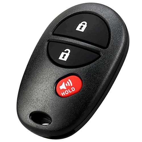 Key Fob Replacement Fits for Toyota Sienna 2004-2017, Tacoma 2005-2016, Tundra 2007-2017, Sequoia 2008-2017, Highlander 2008-2013, Keyless Entry Remote Control Car Keys, GQ43VT20T