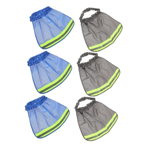 Protection nuque casque chantier filet respirant accessoire de sécurité haute visibilité 6x