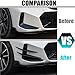 Front Bumper Canards Compatible For BMW 3 Series G20 G21 G28 LCI M Sport 318i 320i 330i M340i 2022-2024+ Side Splitter AirVent Trim Blade(Carbon fibre)