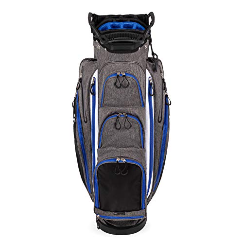 Image of Founders Club Franklin Golf Push Cart Bag -Riding Cart Bag -Full Bag Rain Cover -Secure Push Cart Base -Light Weight -15 Way Full Length Divider-External Putter Tube-Embroidery Panel