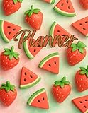Strawberry & Watermelon Vibes Agenda: Weekly Notes & Swim Planner: A 144-Page Personal Notebook for Weekly Organization with Swimming Tracker
