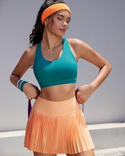 Image of RUNNING GIRL Sports Bras for Women,Padded Strappy Sports Bras Criss-Cross Back Medium Support Sports Bras with Removable Cups