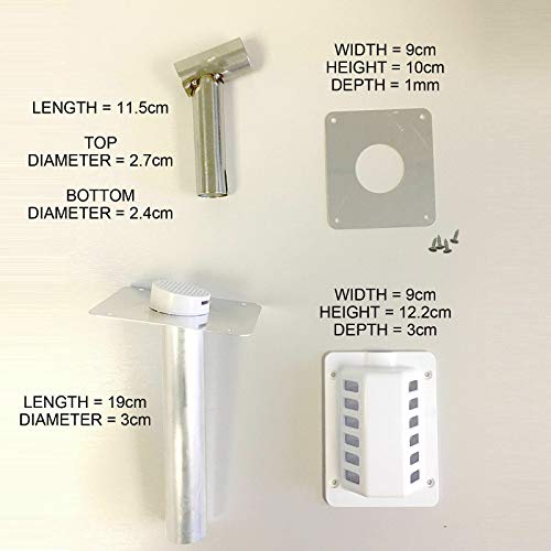 Smad Flue Kit Exhaust Gas Chimney for Propane Refrigerator LPG Fridge - Thumbnail 3