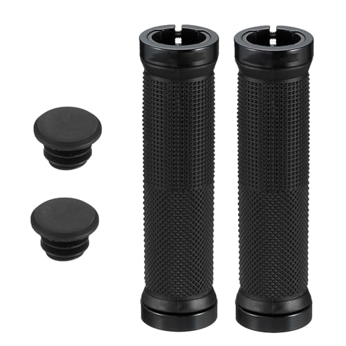 Cycling Handlebar Locking Grips, Rubber Comfortable Bikes Grips, Handlebar Grips Cycling Locking Grips Handlebar Grips with Lock Lock-on Grips Cycling Handlebar Lock Grips Locking Grips