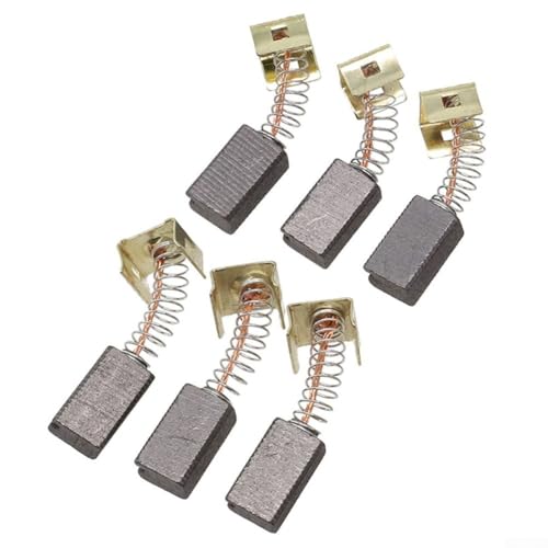 Juego de 6 escobillas de carbono y repuesto para amoladoras angulares Black Decker Cd105 Cd110 Cd115 Kg900 Kg915 Kg725 Set Ast6Xc Ast15 Fg005 Carbon Ast6 Metal Motor Repair Pack